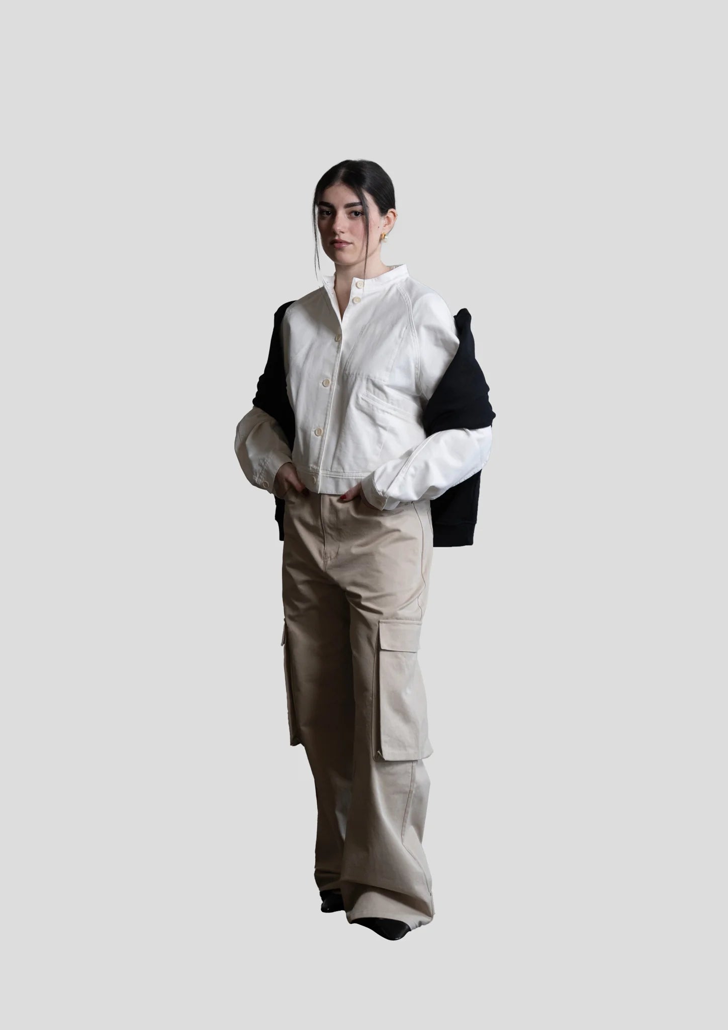 RYA Ecru Cargo Pants Beige