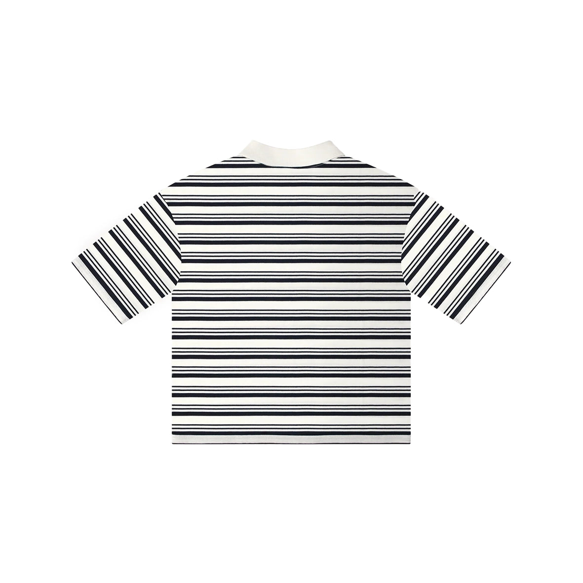 RYA Hamptons Polo Striped Black White