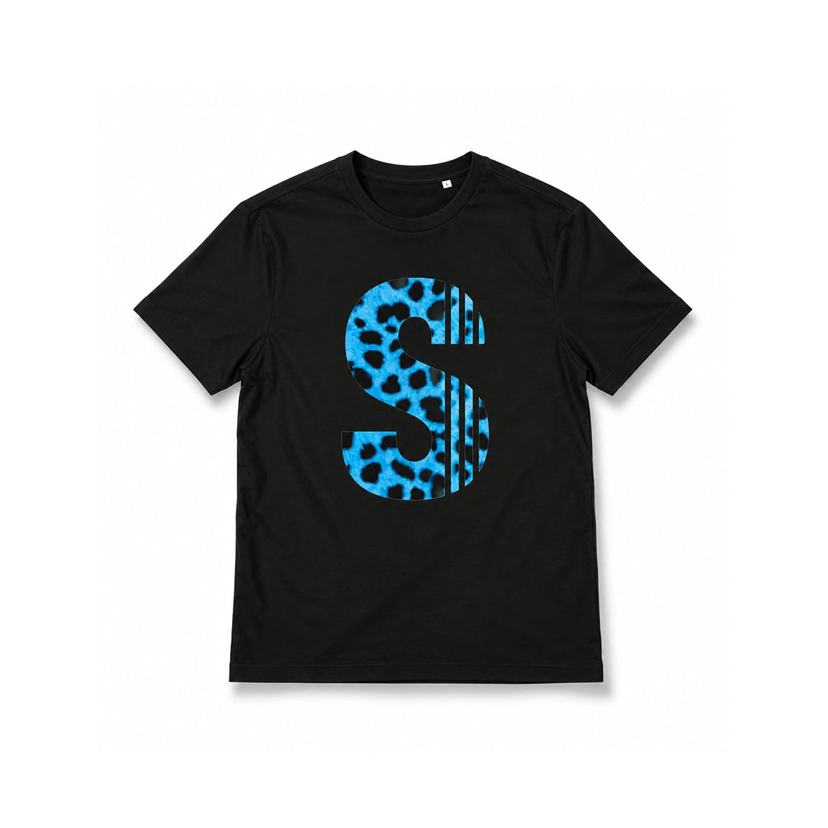SOUSKHAPTA Cheetah Print S T-Shirt Black