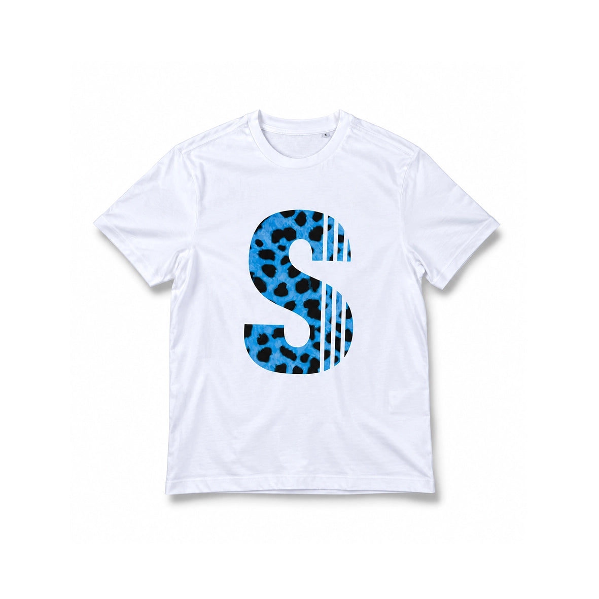 SOUSKHAPTA Cheetah Print S T-Shirt White
