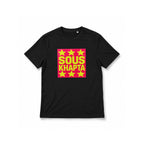 SOUSKHAPTA Pink Star T-Shirt Black