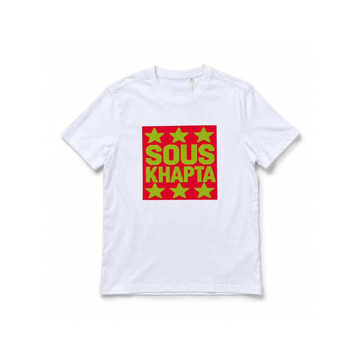 SOUSKHAPTA Pink Star T-Shirt White