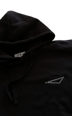 SPORTLECH ELEGANT Black Hoodie 2 Stiched Logo