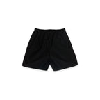 SPORTLECH ELEGANT Black Swimshort Blue Logo