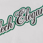 SPORTLECH ELEGANT Green Font T-Shirt White