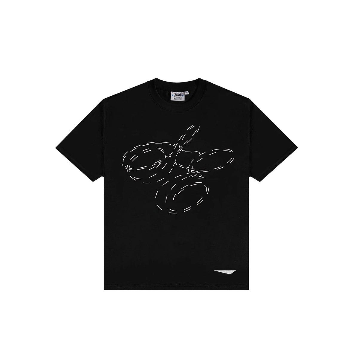 SPORTLECH ELEGANT White Font T-Shirt Black