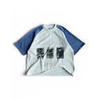 STEEZY Double Favela T-Shirt White Blue