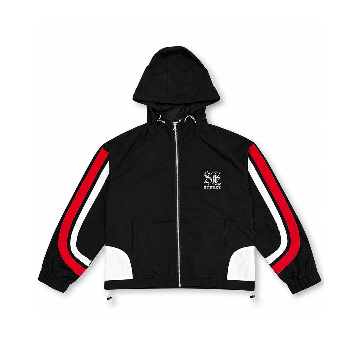 STEEZY STZ Track Jacket Black Red