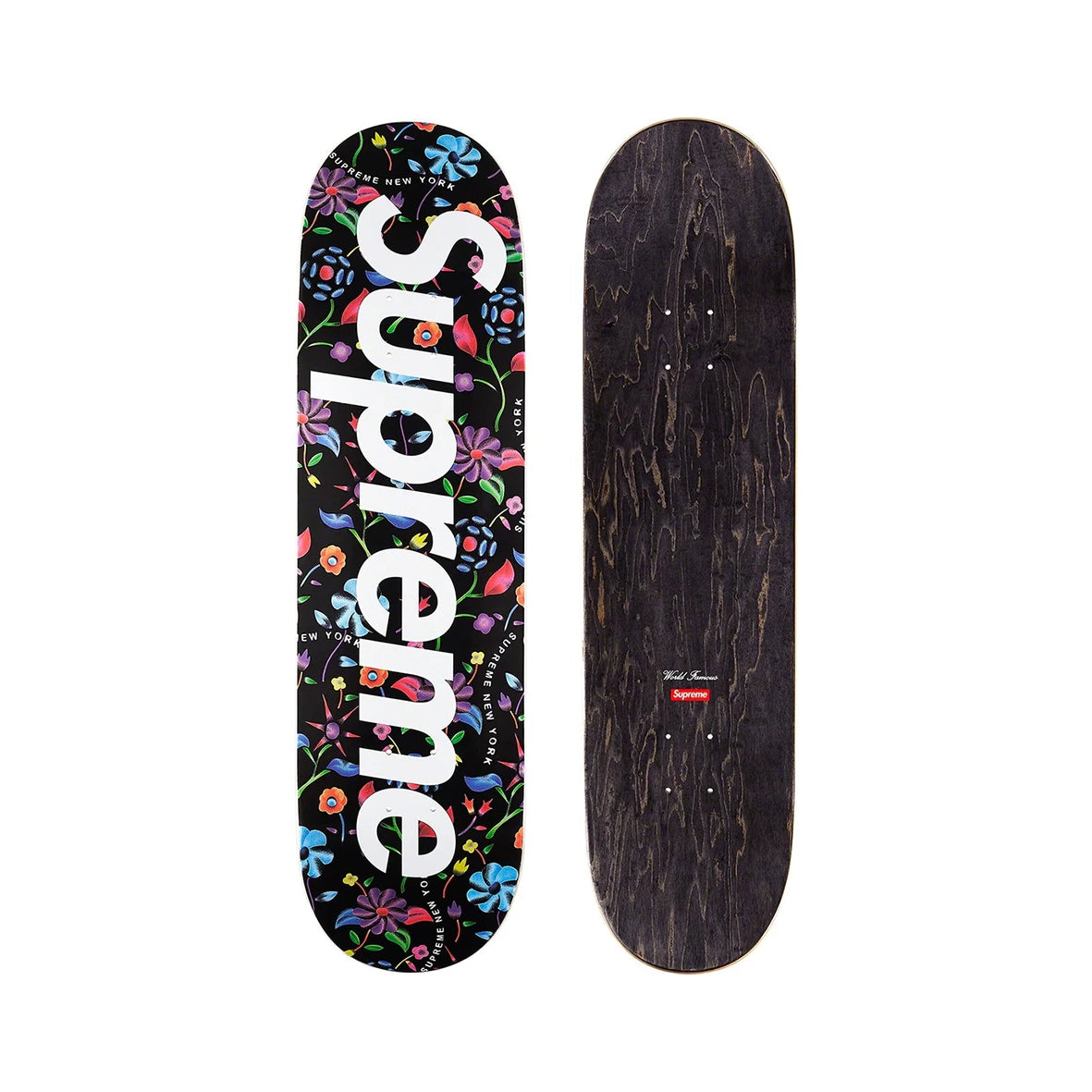 SUPREME Skate Deck Multi Flower Black