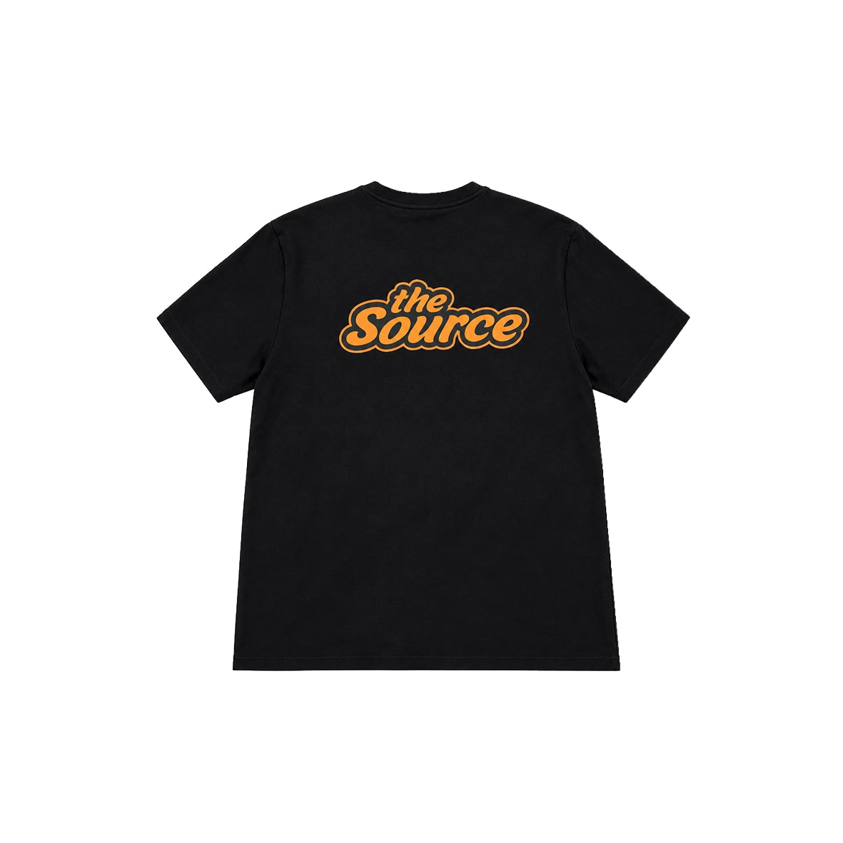THE SOURCE Classic Logo T-Shirt Black Orange