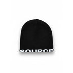 THE SOURCE Reversible Beanie Black/White
