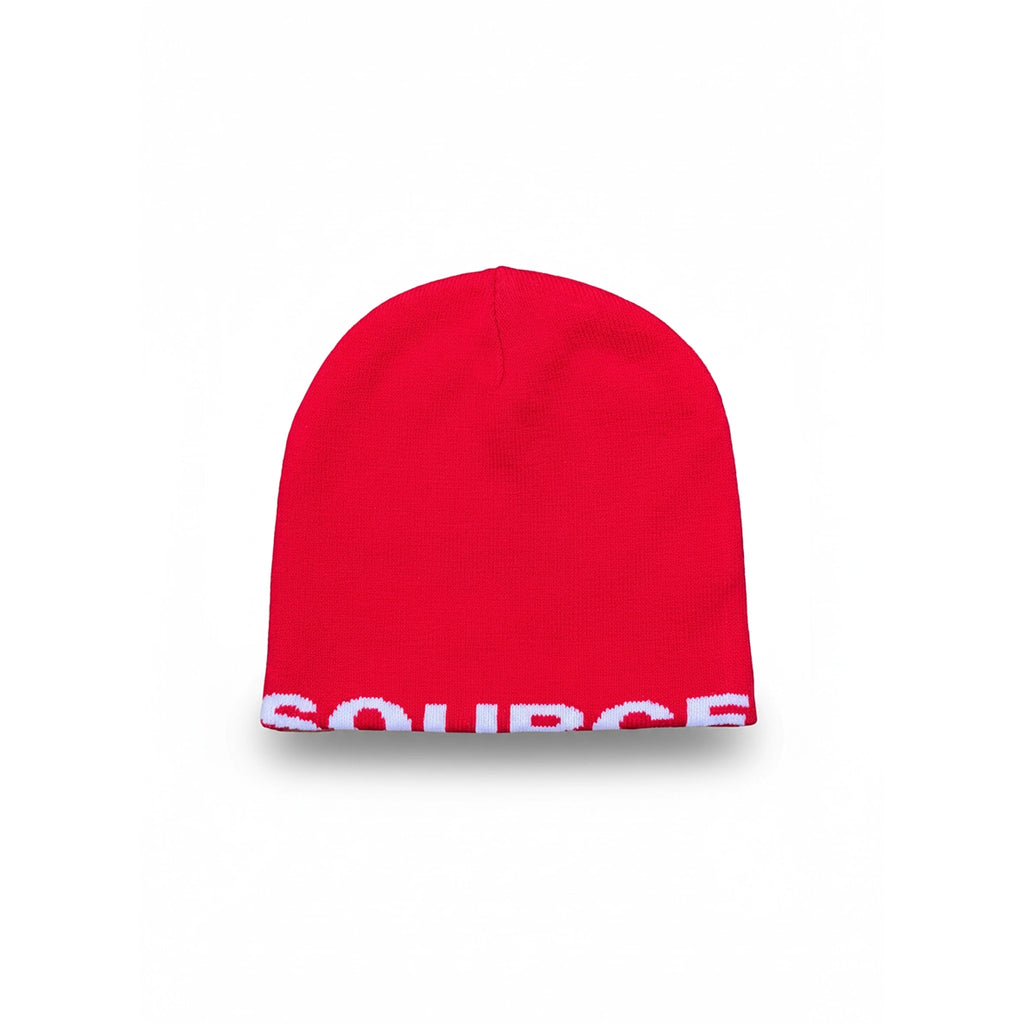 THE SOURCE Reversible Beanie Yellow/Red
