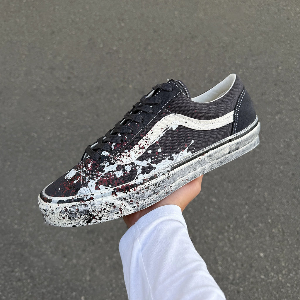 VANS LX Old Skool 36 Paint Splatter Charcoal Grey VN000D9RH911