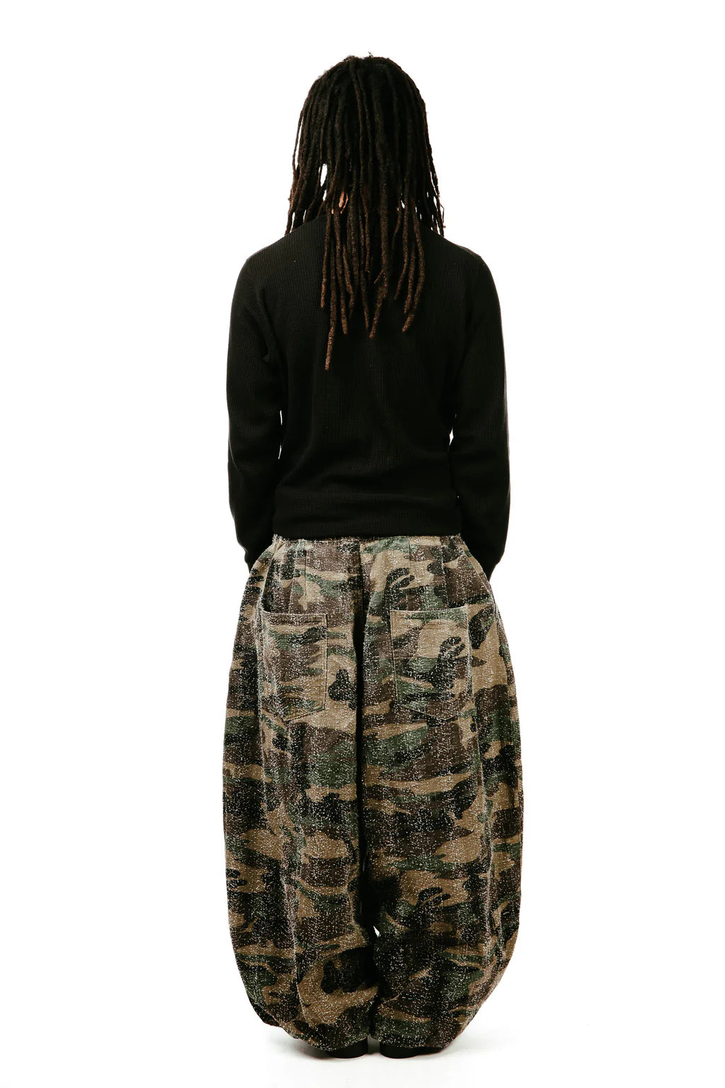 VEREYA Camo Textured Balloon Pants