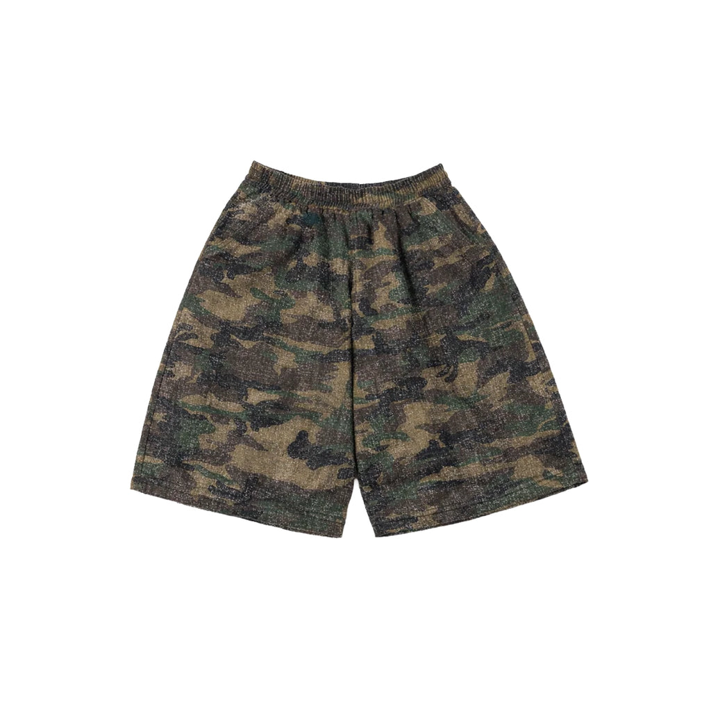 VEREYA Camo Textured Balloon Shorts