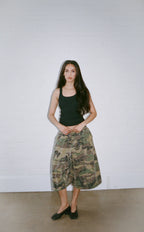 VEREYA Camo Textured Balloon Shorts