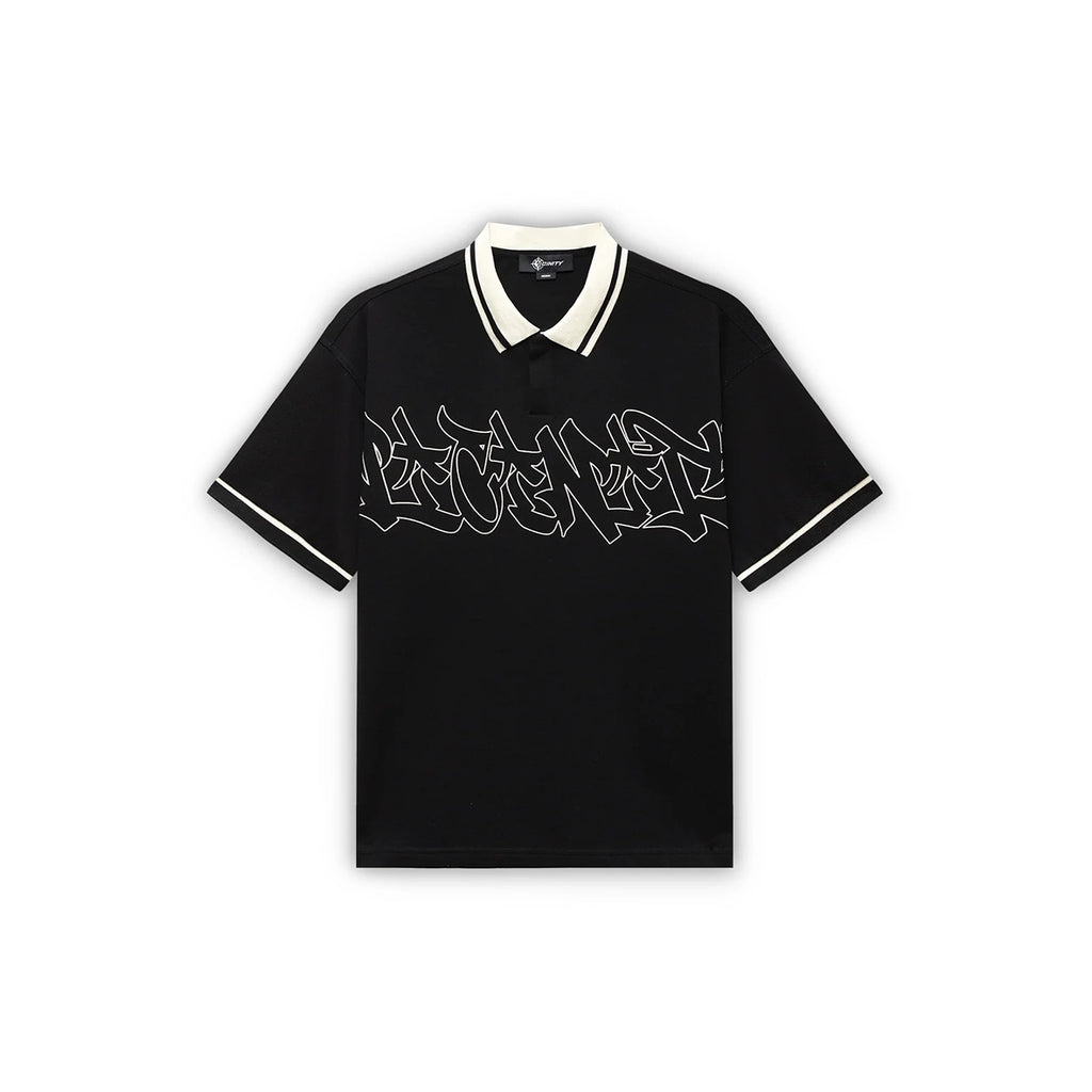 VICINITY Graffiti Polo Black