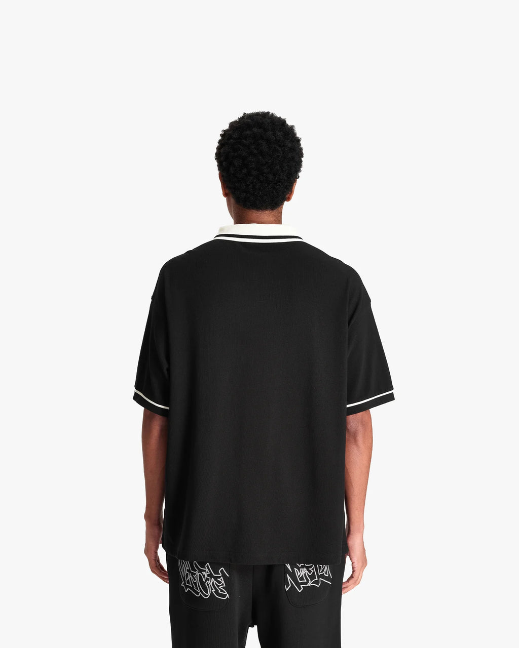 VICINITY Graffiti Polo Black