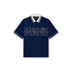 VICINITY Graffiti Polo Blue