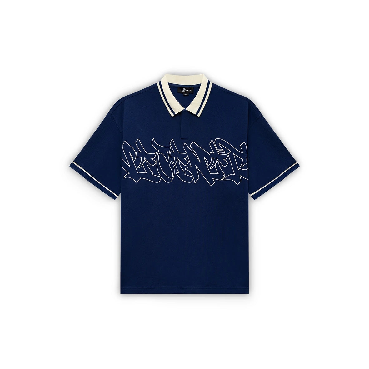 VICINITY Graffiti Polo Blue