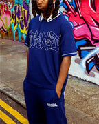 VICINITY Graffiti Polo Blue