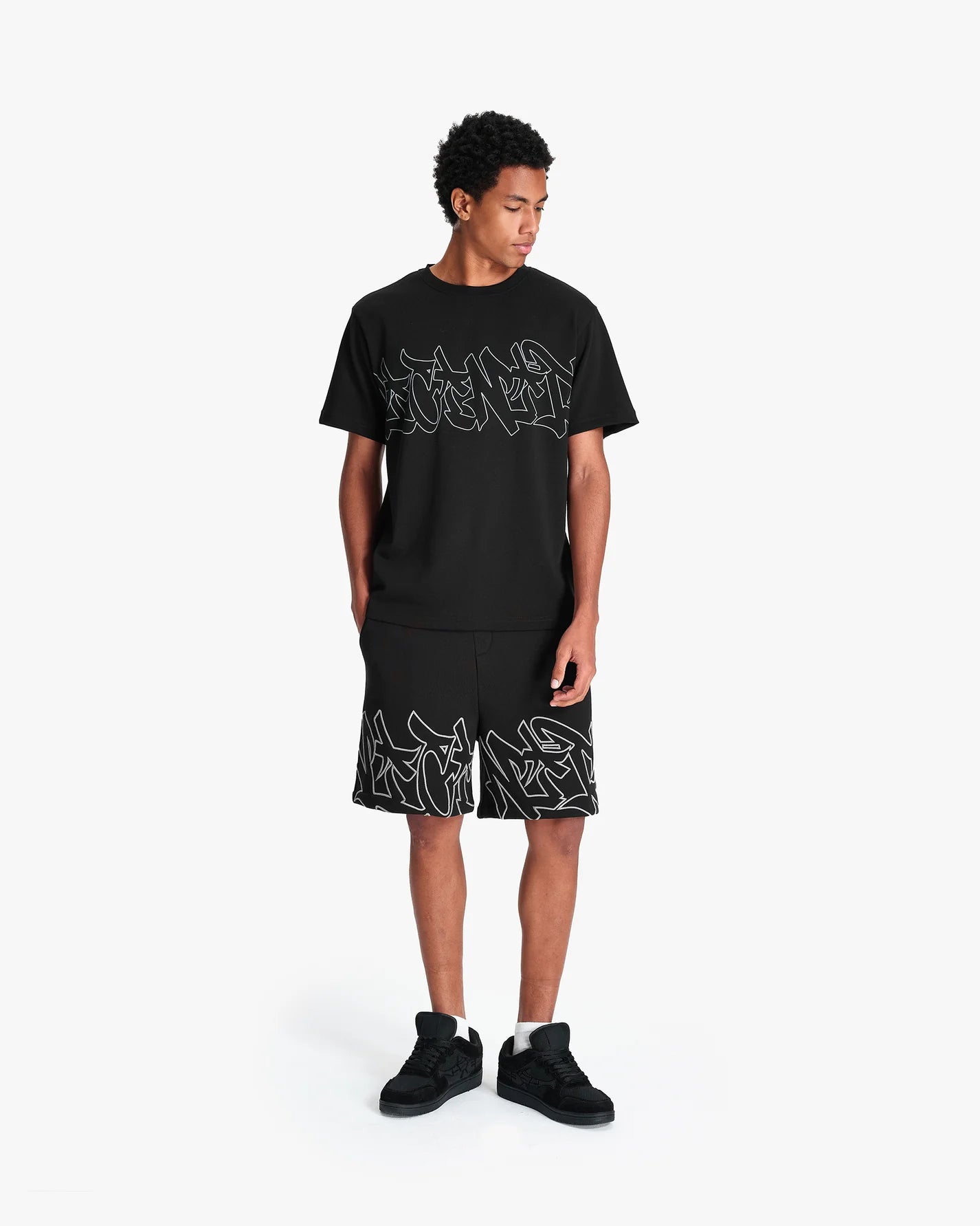 VICINITY Graffiti T-Shirt Black