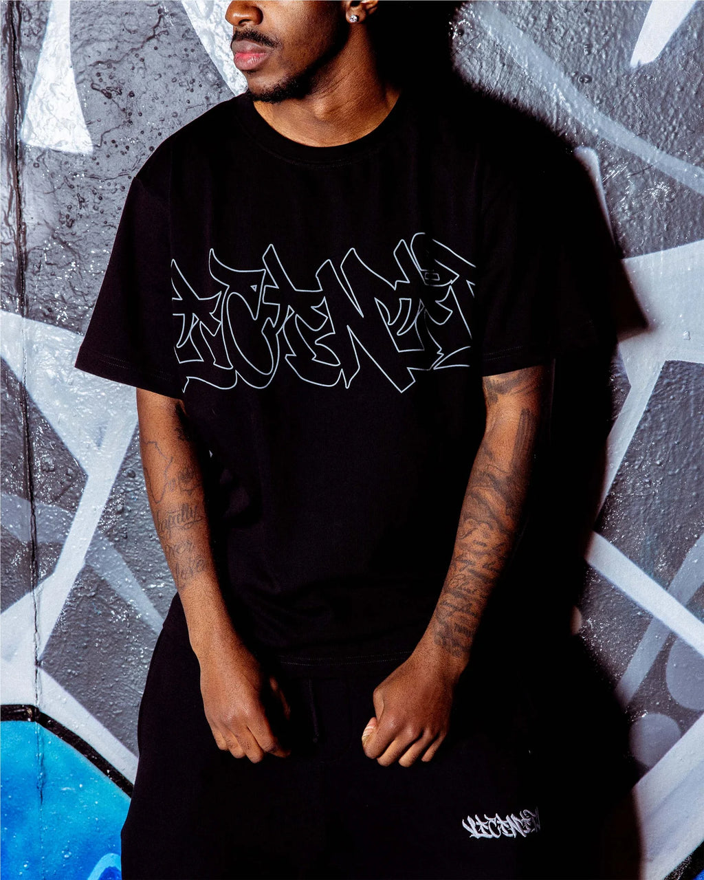 VICINITY Graffiti T-Shirt Black