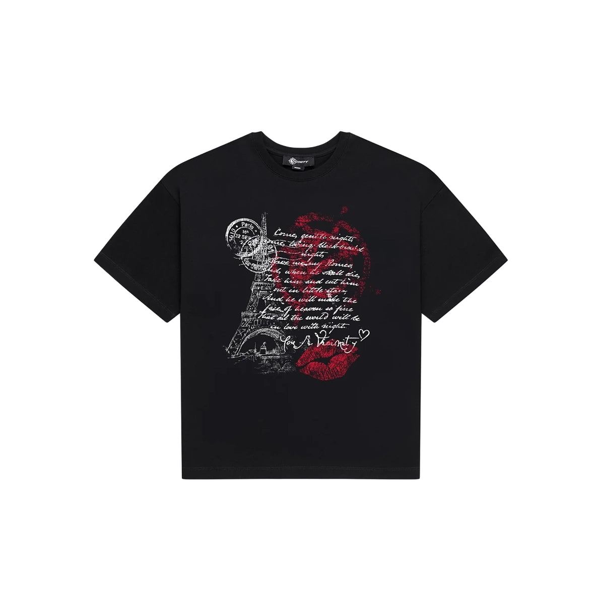 VICINITY Love Letter T-Shirt Black