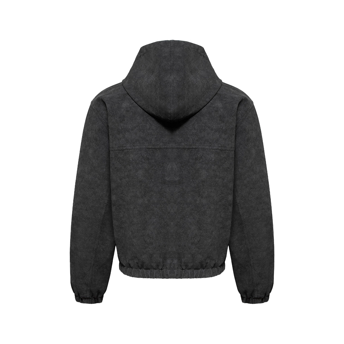VICINITY Script Logo Leather Jacket Vintage Black
