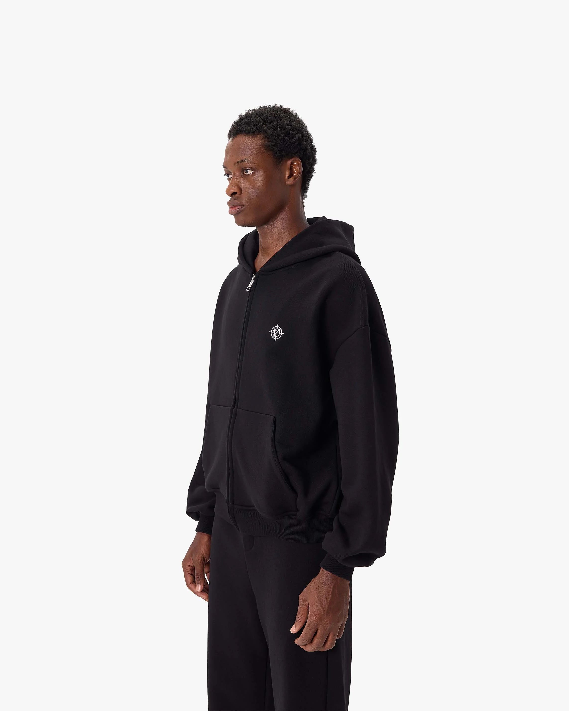 VICINITY Softs Zip-Hoodie Black