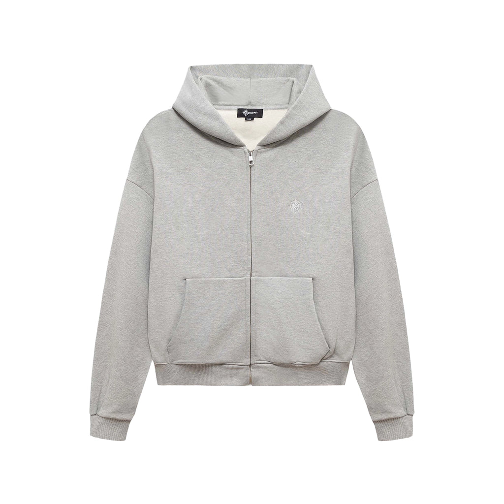 VICINITY Softs Zip-Hoodie Grey Melange