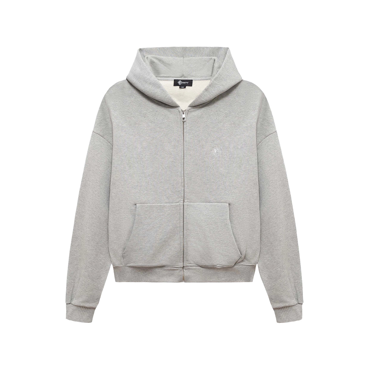 VICINITY Softs Zip-Hoodie Grey Melange