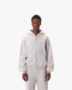 VICINITY Softs Zip-Hoodie Grey Melange