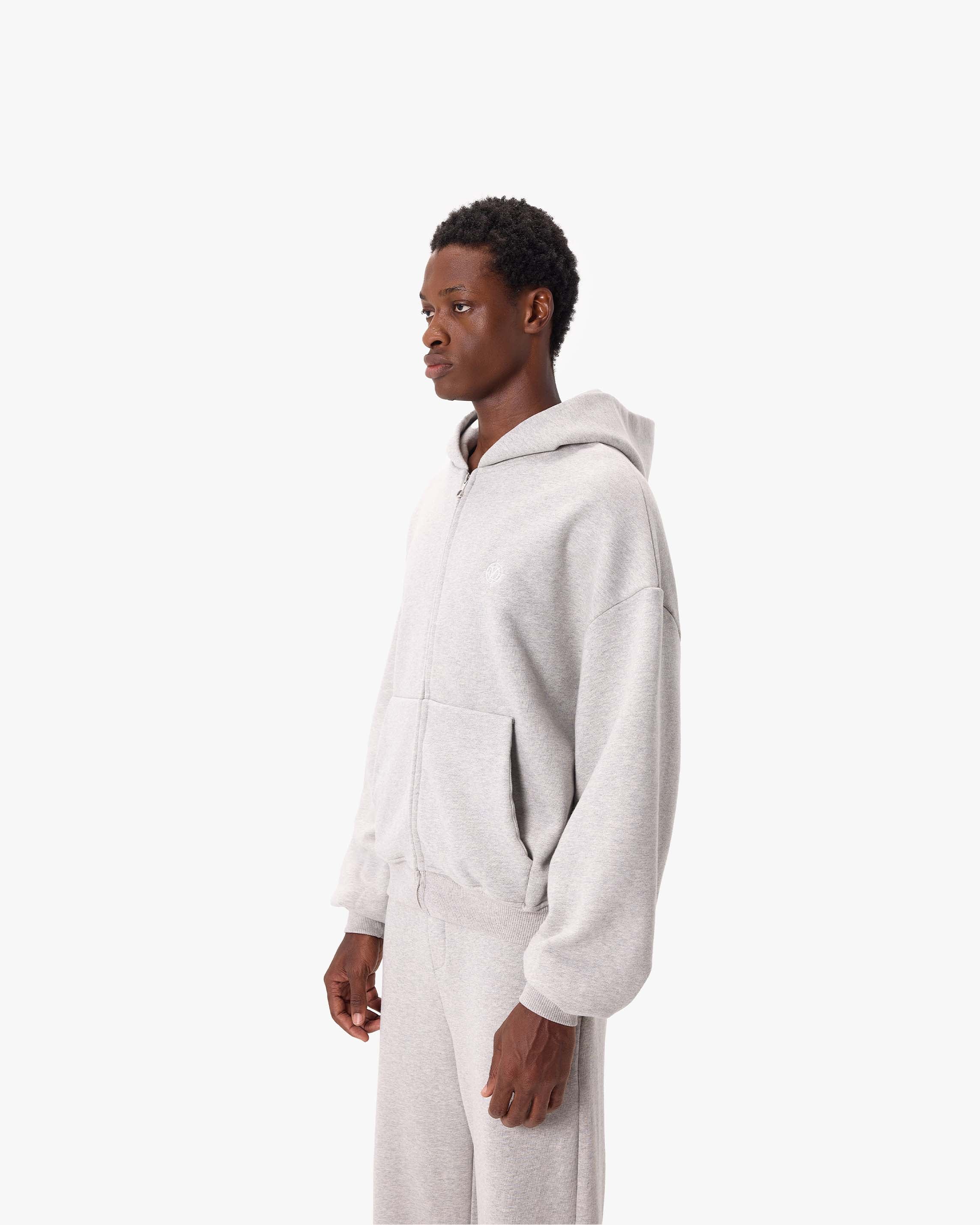 VICINITY Softs Zip-Hoodie Grey Melange