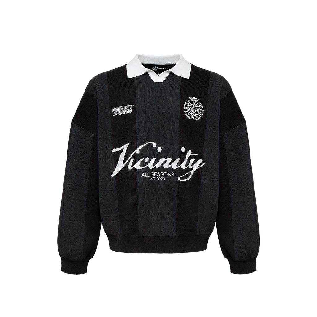 VICINITY Sports Team Jersey Knit Black