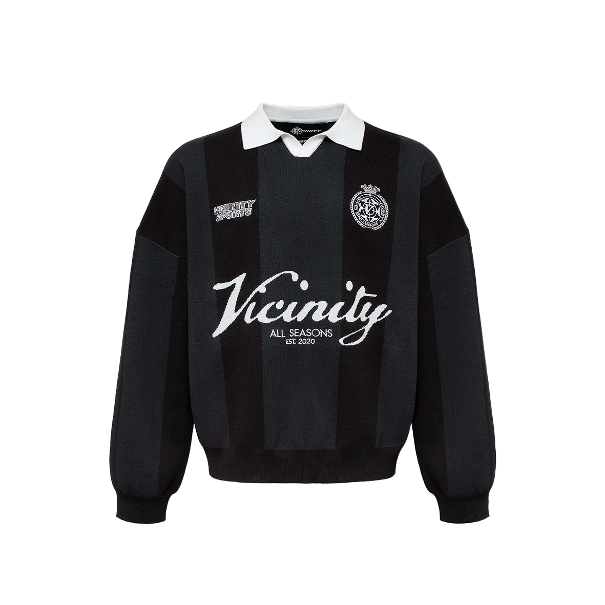 VICINITY Sports Team Jersey Knit Black