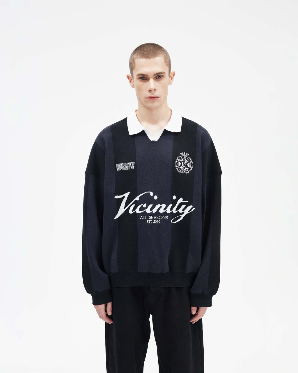 VICINITY Sports Team Jersey Knit Black