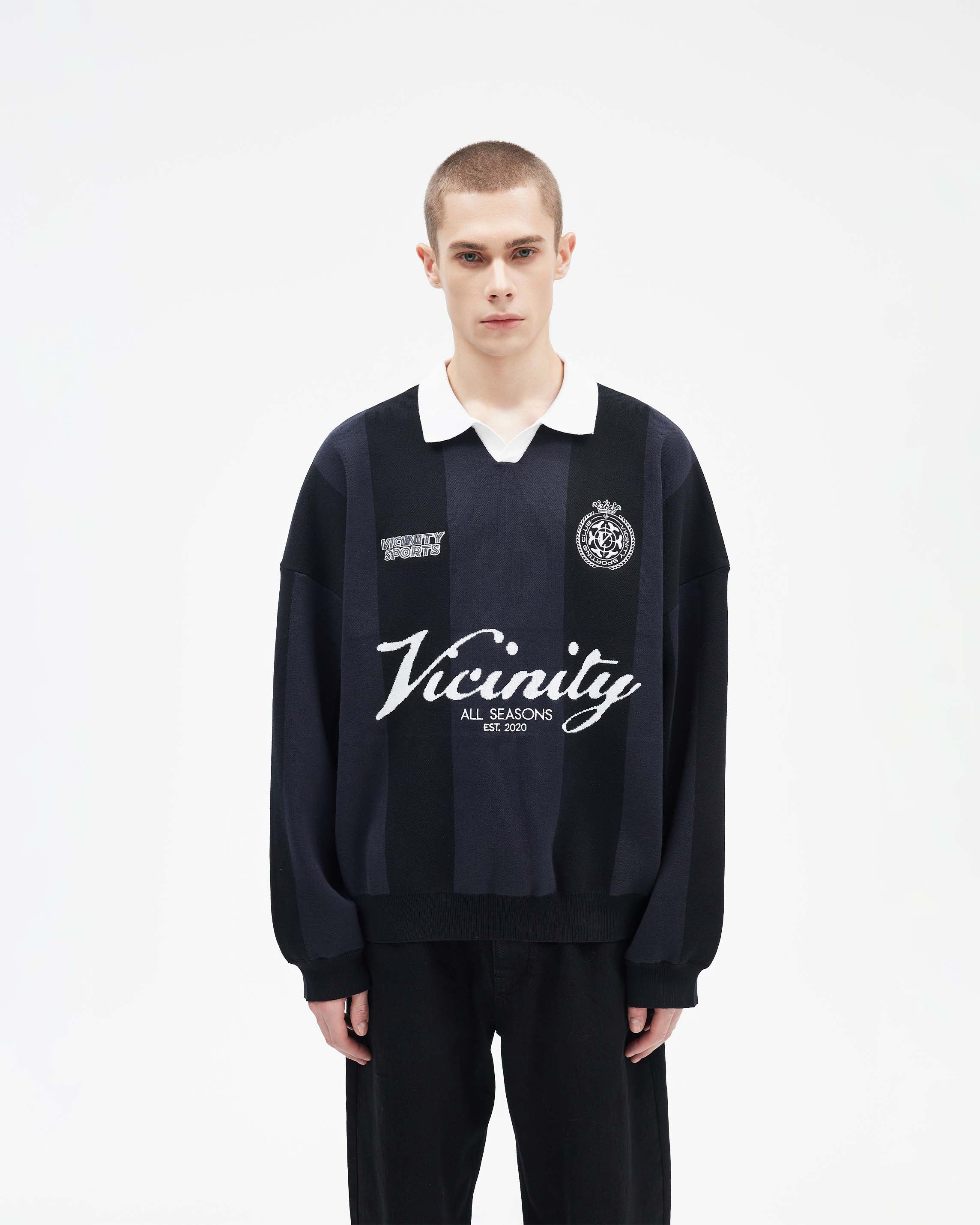 VICINITY Sports Team Jersey Knit Black