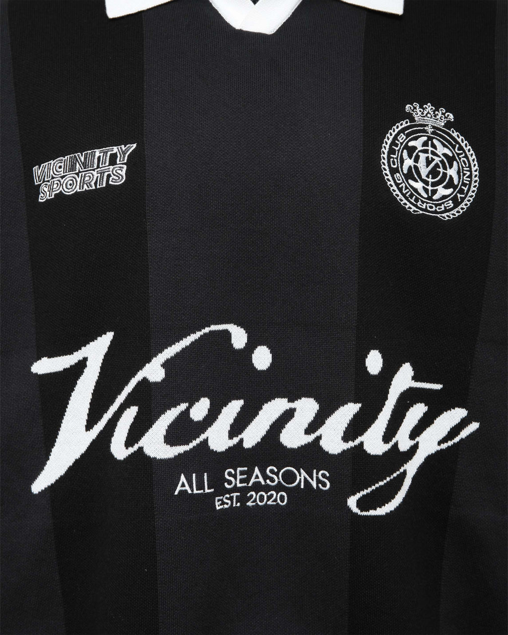 VICINITY Sports Team Jersey Knit Black