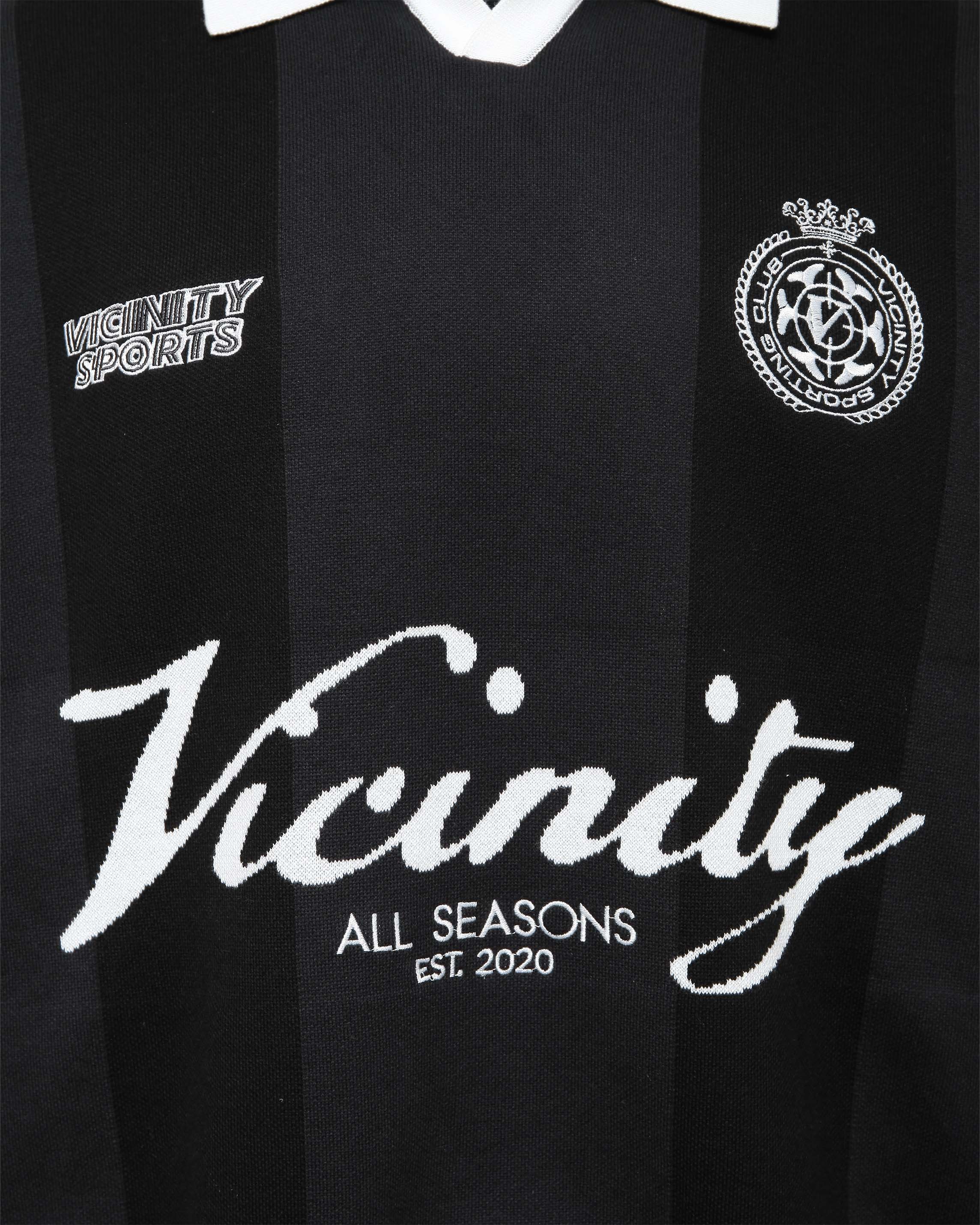 VICINITY Sports Team Jersey Knit Black
