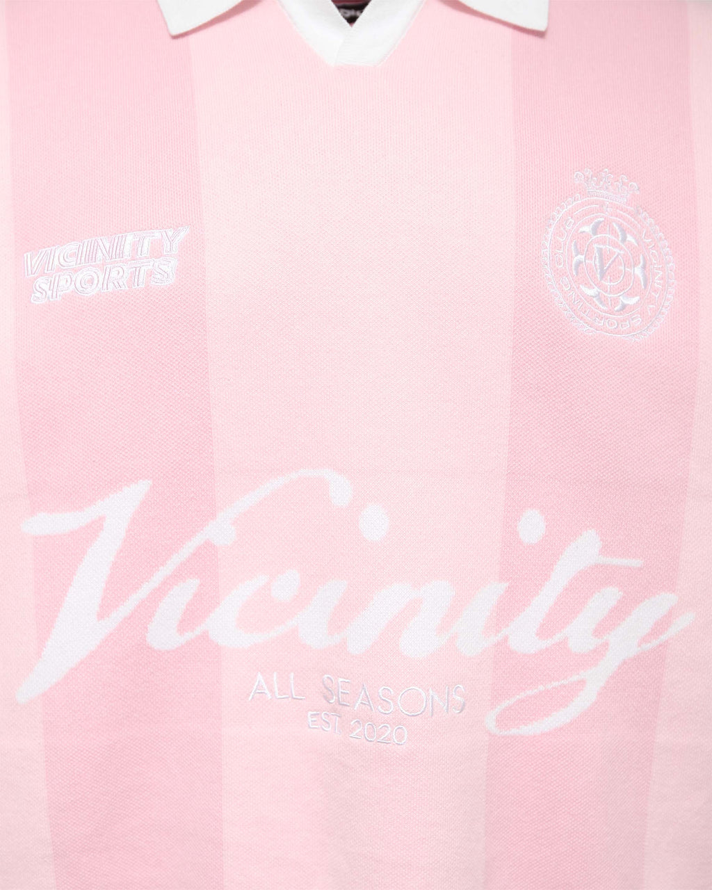 VICINITY Sports Team Jersey Knit Pink