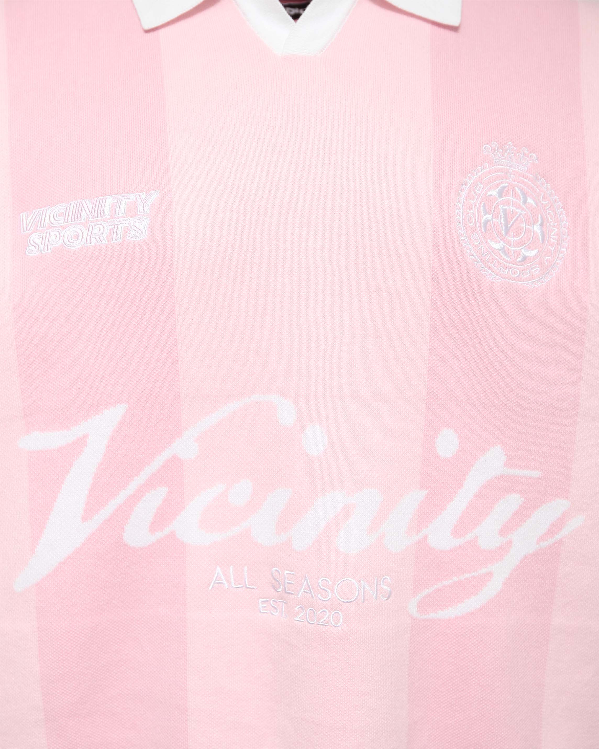 VICINITY Sports Team Jersey Knit Pink