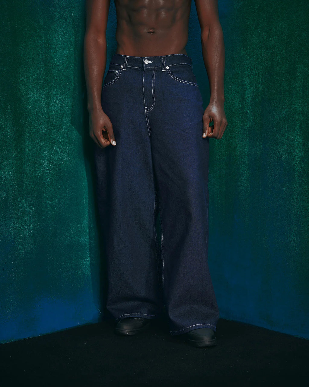 VICINITY Volume Denim Raw Blue