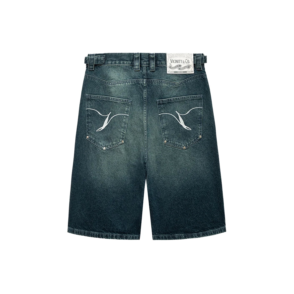 VICINITY Wild South Denim Jorts Lake