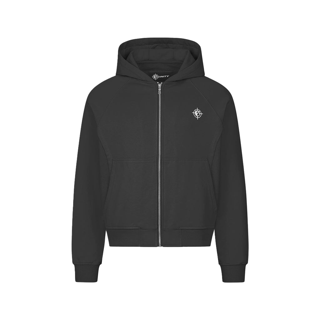 VICINITY Inside Out Zip Hoodie Ash Grey