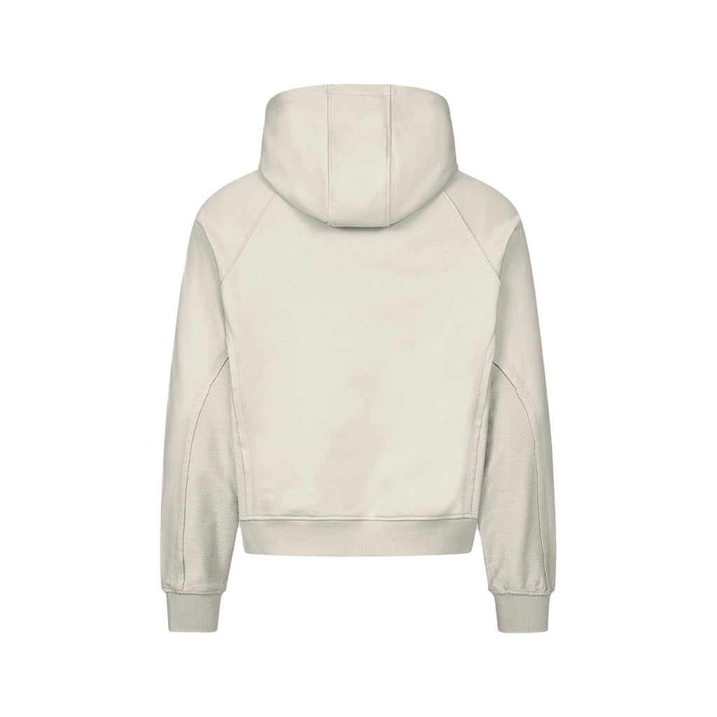 VICINITY Inside Out Zip Hoodie Beige