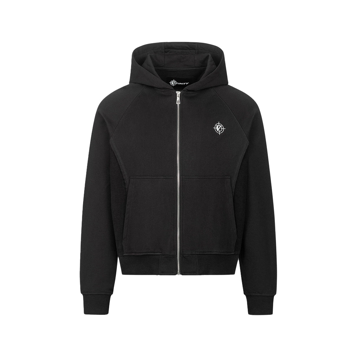 VICINITY Inside Out Zip Hoodie Black