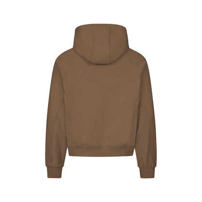 VICINITY Inside Out Zip Hoodie Chocolate Brown