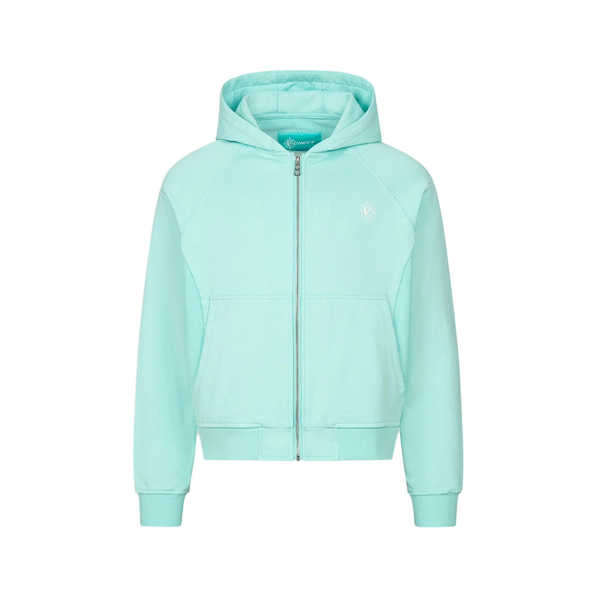 VICINITY Inside Out Zip Hoodie Turquoise