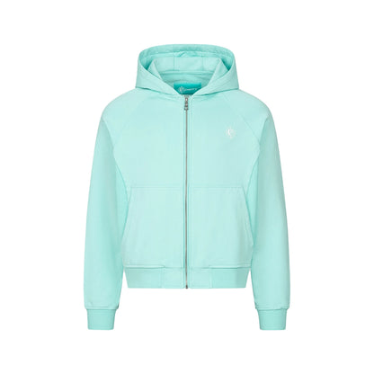 VICINITY Inside Out Zip Hoodie Turquoise